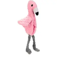 Beeztees Plüschspielzeug Flamingo Quak, Geier Rolf und Papagei Lor
