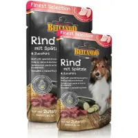 Belcando Finest Selection Rindfleisch mit Klößen und Zucchini Nassfutter für Hunde 6x125 g