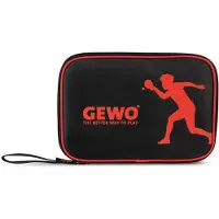 GEWO Tischtennisschlägerhülle Nova schwarz/rot