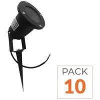 Silamp 10er-Pack – LED-Steckspot für den Außenbereich, Schutzart IP65, für GU10-Lampen