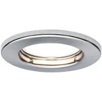 Paulmann LED Einbauleuchte Einbaustrahler Set starr Eisen gebürstet 1 x 4,5W GU10 230V