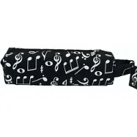 Agifty Stiftmäppchen Noten schwarz-weiß Musiker Geschenk Federmäppchen
