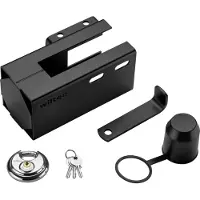 Wiltec Anhängerschloss Stecksystem 70mm Kastenschloss Diebstahlsicherung