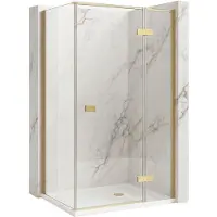 REA Duschkabine Atlas 120X90 Brush Gold Right