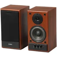 SVEN SPS-702, 2.0 Kanäle, Verkabelt, 40 W, 40 - 22000 Hz, Schwarz, Holz