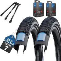 Schwalbe 2x Fahrradreifen Marathon Plus Tour 28 x 1.50 (40-622) Drahtreifen Modell 2026 mit SV Schläuchen inkl. Reifenheber