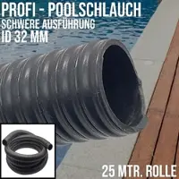 Schauenburg 32 mm 1 1/4 Zoll Profi Pool Schwimmbad Swimming Teich Wasser Schlauch schwer - ..."