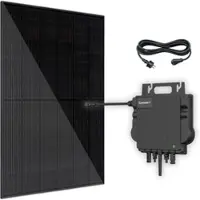 Vale Balkonkraftwerk, 1 x 450 W Modul, Growatt Neo 800M Wechselrichtier, 5 m Kabel - schwarz