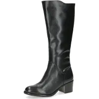 Caprice Damen Stiefel Langschaft Absatzstiefel Blockabsatz 9-25550-43, Größe:38 EU, Farbe:Schwarz