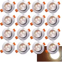 Karpal 20x LED Einbaustrahler Einbau-Spots Schwenkbar 3W Leuchtmittel Decken-Leuchte Einbaulampe Warmweiss Deckeneinbauleuchte Spots 230V