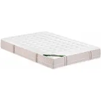 Vente-unique Matratze 160 x 200 cm, Taschenfederkern, 5-Zonen-Aufbau, mit Memory-Schaum-Schicht und Bettwanzen-Schutzbezug, Höhe 24 cm – VIREVO von NATUREA
