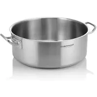 WAS Germany Bratentopf + Deckel Chefproof, Ø 40 cm, 18,5 ltr., Chromnickelstahl 18/10