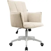Home24 Bürodrehstuhl - Webstoff - Beige