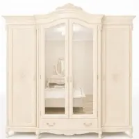 Casa Padrino Luxus Barock Schlafzimmer Schrank Creme 248,5 cm - Barock Schlafzimmer Möbel