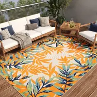 Tapiso Teppich PATIO Outdoor - Balkon und Terrassen Teppich, wetterfest & pflegeleicht 90 x 150 cm