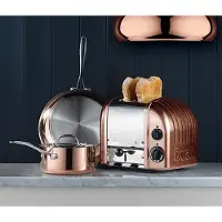 Dualit Toaster Paket 3, 2er Toaster mit zwei Sandwichzangen und GRATIS Brötchenaufsatz , Farbe:Pink
