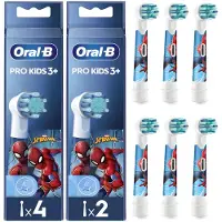 Oral-B Kids Aufsteckbürsten Spiderman EB10 – 6 Stück – für Kinder ab 3 Jahren – Original