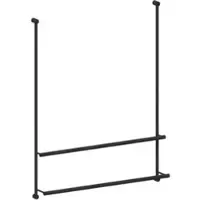 Giese Server Badetuchhalter 30858-14 für Glasduschen, schwarz matt