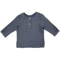 Maximo Musselin-Shirt langarm, blau, 86