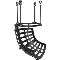 SUGIFT Basketball Rebounder,ücklaufsatz, höhenverstellbar, 360° drehbar, Kunststoff, Schwarz | 35,6 x 35,6 x 75,5 cm | Ø 32,5 cm Rahmen