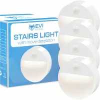 Evi Batteriebetriebenes LED-Nachtlicht mit Dämmerungssensor KIT of 4