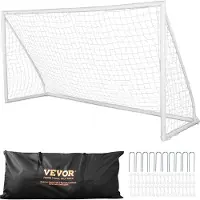 Sweiko Fußballtor Profi Soccertor 1 Stk. 371 x 121,5 x 183 cm, Outdoor Fußballtor, Tragbares Fußballtor, Hochwertige Outdoor Torwand für Erwachsene & Kinder, Fussballtore Garten Stadion Fußballtraining