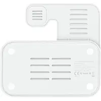 Slyrun 3-in-1 kabellose Ladestation, faltbar, 15W Schnellladen, kompatibel mit ios, Watch, USB-C, tragbar, ideal für Zuhause, Büro & Reisen