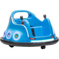 AIYAPLAY 12V Kinder Autoscooter mit 2,4 G Fernbedienung, Elektro Bumper Blau