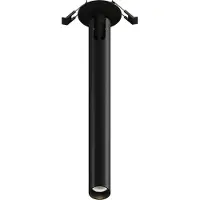 Licht-Erlebnisse Bodeneinbaustrahler Aluminium LED rund Ø 3 cm Schwarz warmweißes Licht 3000 K 300 lm