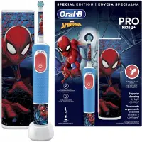 Oral-B | Elektrische Zahnbürste - Pro D103 - Spiderman - für Kinder - mit Reiseetui und 2 Reinigungsmodi