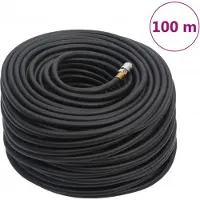 Syfax Hybrid-Luftschlauch Schwarz 0,6" 100 m Gummi und PVC