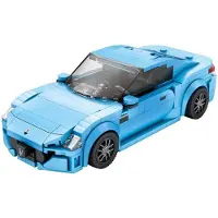 ReoBrix 824 Maserati GranTurismo 2024 Sportwagen Klemmbaustein 384 Blau