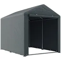 Outsunny Garagenzelt 1,6x2,18x1,72 m Lagerzelt mit UV-Schutz, Reißverschlusstür