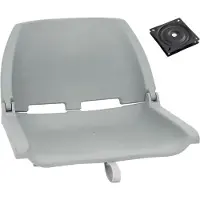 Syfax 2-tlg. Bootssitz-Set Klappbar Grau