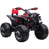 HOMCOM Elektro-Quad Kinderquad mit Scheinwerfer Kindermotorrad mit USB-Anschluss