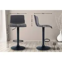 CLP Barhocker Hoover Stoff B dunkelgrau
