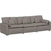 Syfax Modulares Sofa mit Kissen Taupe