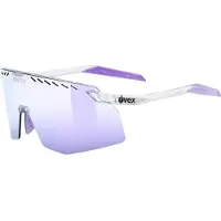 Uvex S534013 pace stage Unisex-Sonnenbrille Randlos Monoscheibe TR90-Gestell, weiß