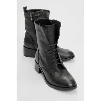 Forever & Always Lana Leder Blockabsatz Stiefel
