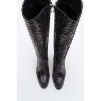 Prologue Elly Gemusterter Blockabsatz-Stiefel