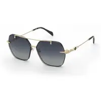 Blumarine UBM236S 57/14/135 Brille in Roségold, glänzend, schwarz glänzend, Metall, DAMEN UBM236S