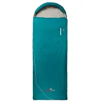 Grüezi Bag - Wolle Camp Comfort - Kunstfaserschlafsack Gr bis 191 cm Körpergröße blau
