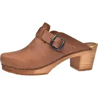 Sanita Wood-Malulo Square Open Clog Chesnut Gr.35