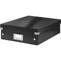 Leitz - Speicherbox Wow klicken Sie auf Store Medium Black | 1 Stück | 6 Stück
