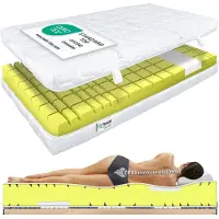 Polypreen Matratze 90x190cm H2 TerraMed Visco 9 Zonen 24cm hoch