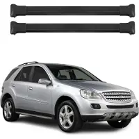 Omtec Dachträger Grundtäger für Mercedes ML Klasse W164 2005-2011 75kg Alu Schwarz 2x