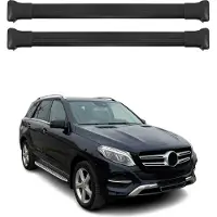 Omtec Dachträger Grundtäger für Mercedes GLE W166 2015-2019 75kg Alu Schwarz 2 tlg