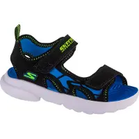 SKECHERS Razor-Splash - Aqua Buddies 406513L-BBLM, Sandalen, für Jungen, Schwarz, Größe: 34