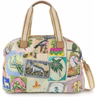 Oilily Reisetasche Umhängetasche Coosje Overnighter Almond Oil bunt