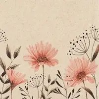 Home Fashion , Delicate Flowers, Lunch-Servietten aufgefaltetes Maß 33 cm x 33 cm, im Viertelfalz, 20 Stück pro Pack, 12 Pack pro Karton